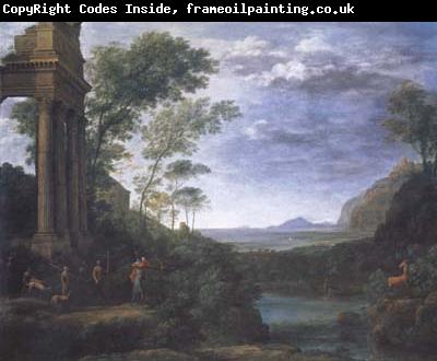 Claude Lorrain Landscape with Ascanius Shooting the Stag (mk17)